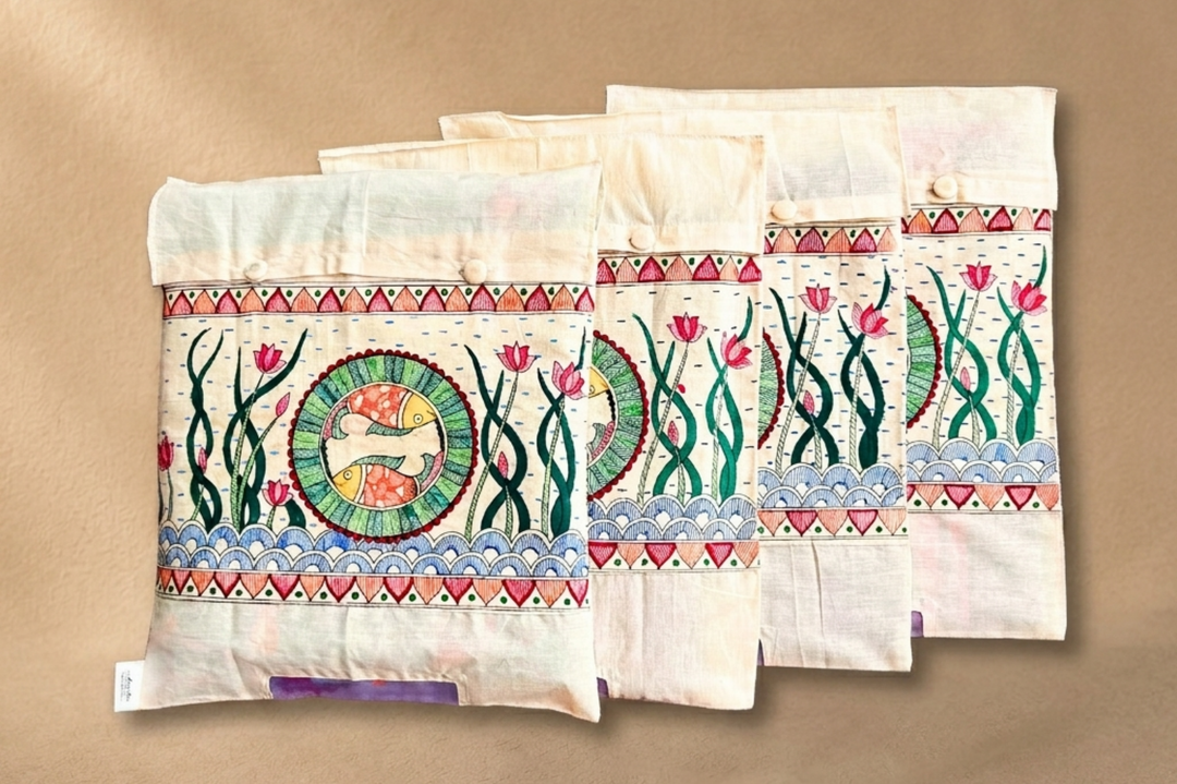 Aprudha Matsya Kala Saree & Blouse Bag - Pack of 4