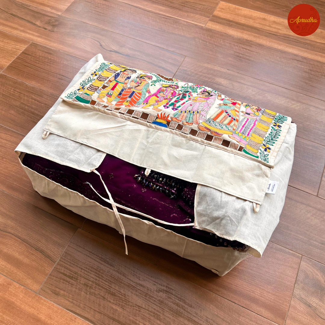 Varmala Madhubani Art Aprudha Lehenge Bag - Pack of 1