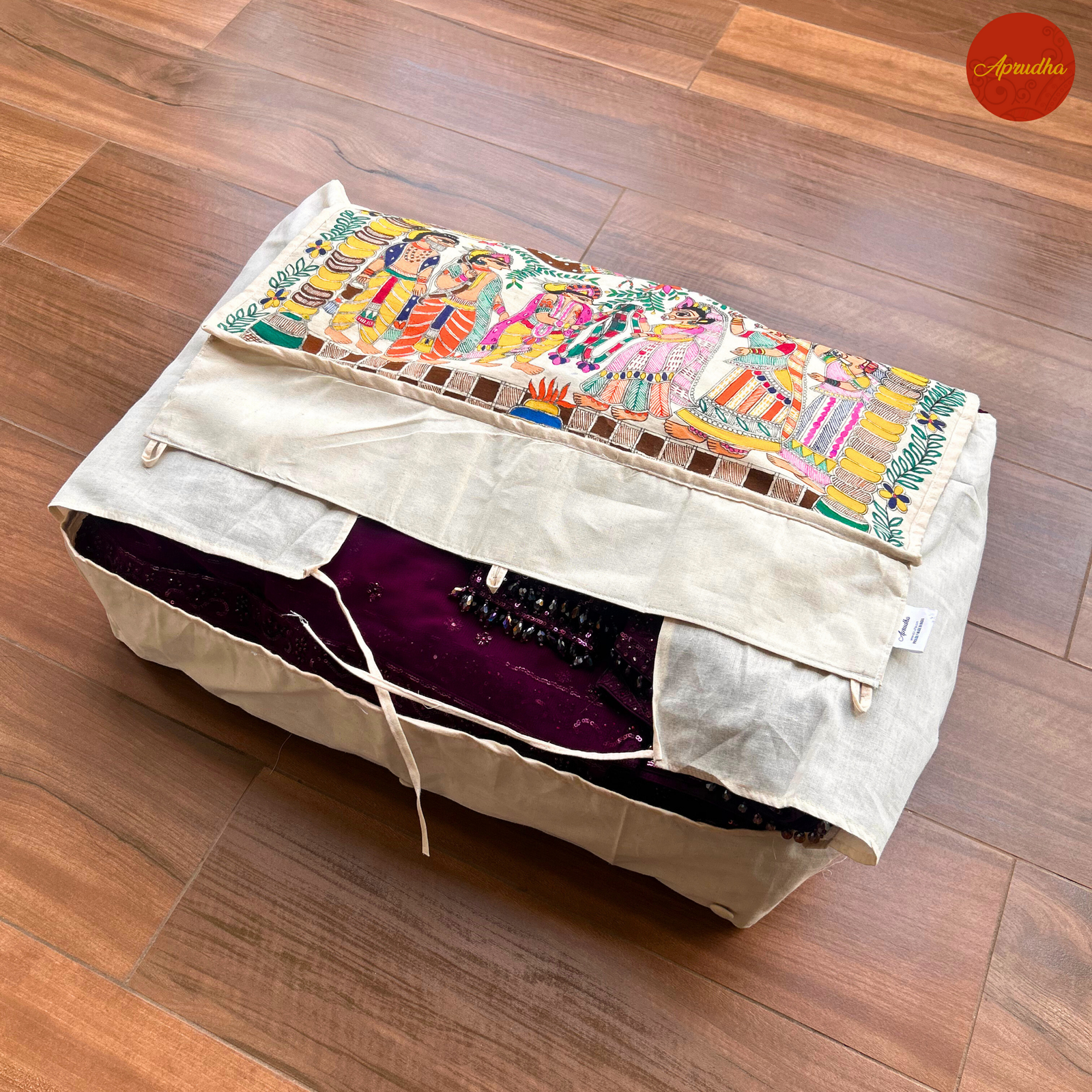 Varmala Madhubani Art Aprudha Lehenge Bag - Pack of 1