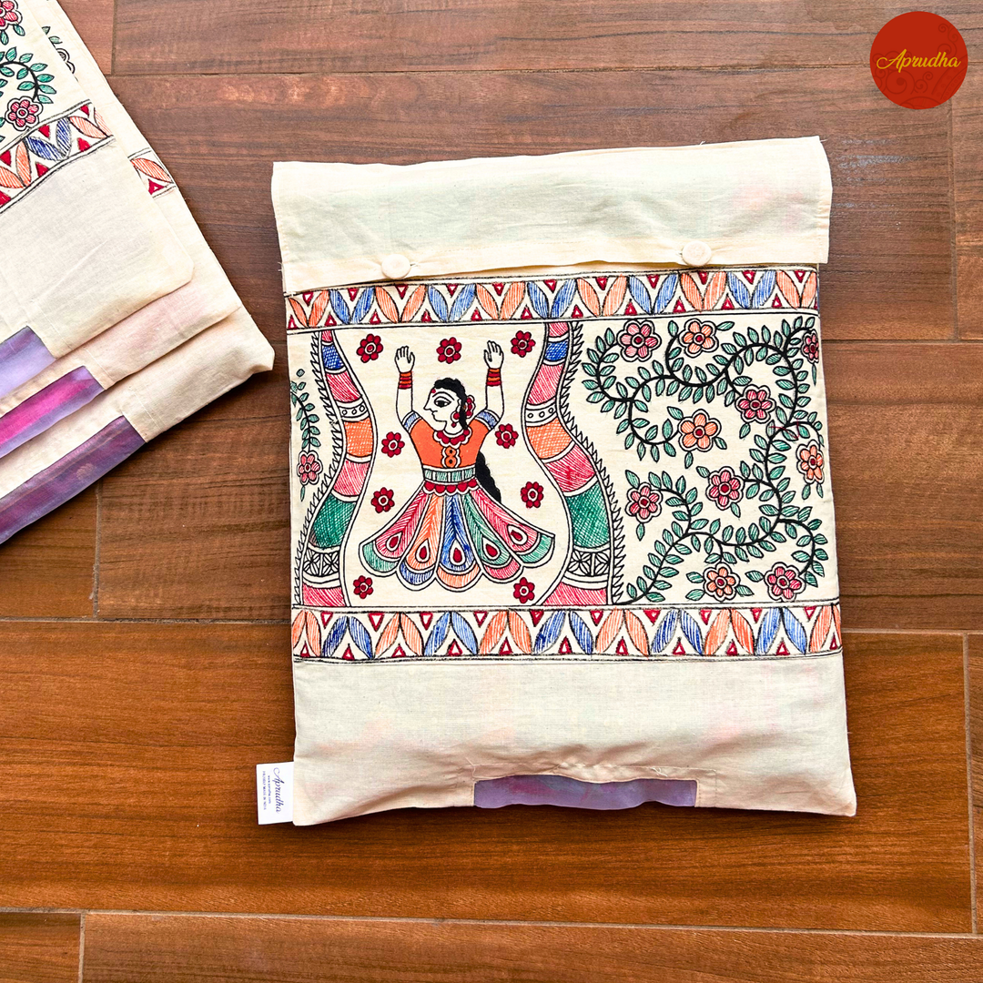 Madhubani Doll Art - Aprudha Saree with Blouse Bags - Pack of 4