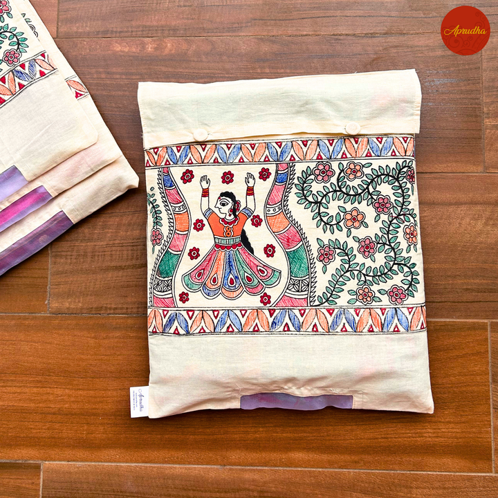 Madhubani Doll Art - Aprudha Saree with Blouse Bags - Pack of 4