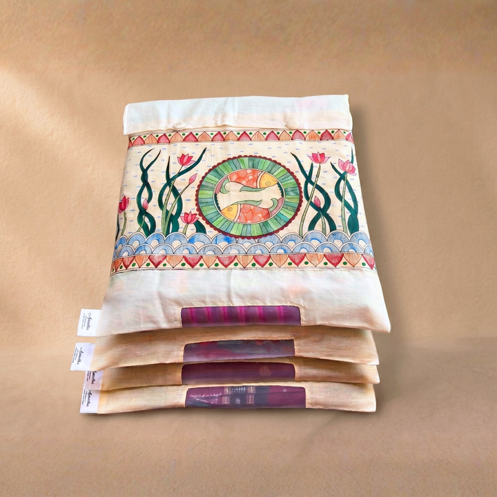 Aprudha Matsya Kala Saree & Blouse Bag - Pack of 4