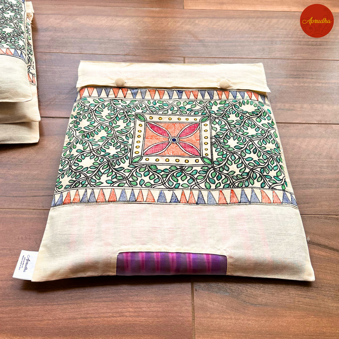 Madhubani Phoolvan Art - Aprudha Saree with Blouse Bags - Pack of 4