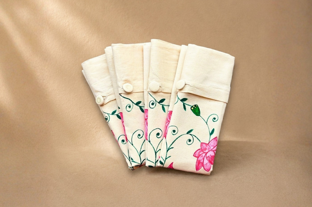 Aprudha Hand-Painted Pichwai art inspired Saree Bag - Pack of 4