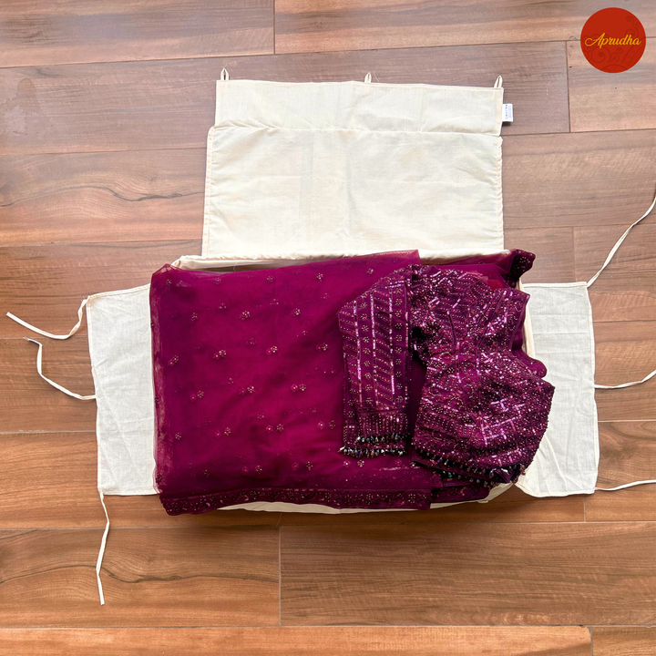 Varmala Madhubani Art Aprudha Lehenge Bag - Pack of 1