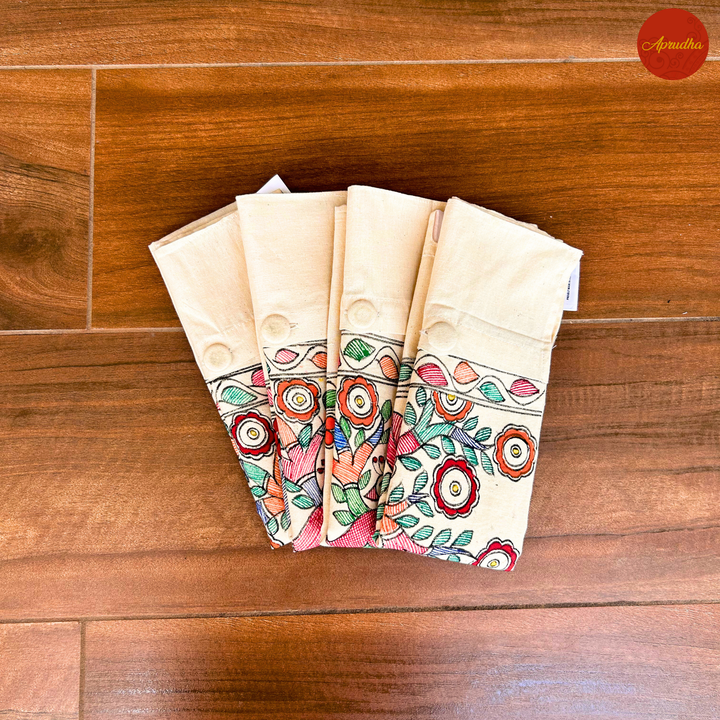 Madhubani Pakshi Art - Aprudha Saree with Blouse Bags - Pack of 4
