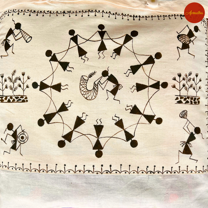 Warli Art - Aprudha Saree with Blouse Bags - Pack of 4