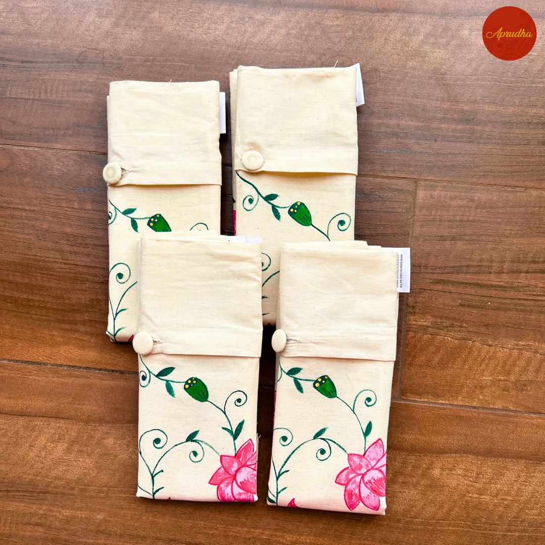 Pichwai Art - Aprudha Saree with Blouse Bags - Pack of 4