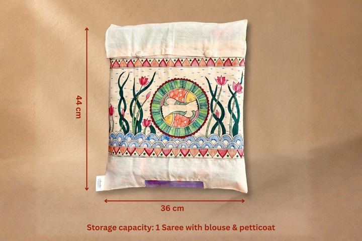 Aprudha Matsya Kala Saree & Blouse Bag - Pack of 4