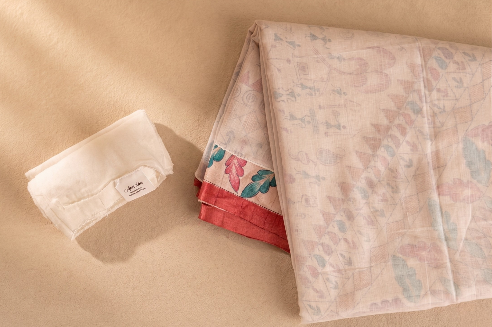 Pure Mulmul Wrap Around For Saree Storage - Pack of 4