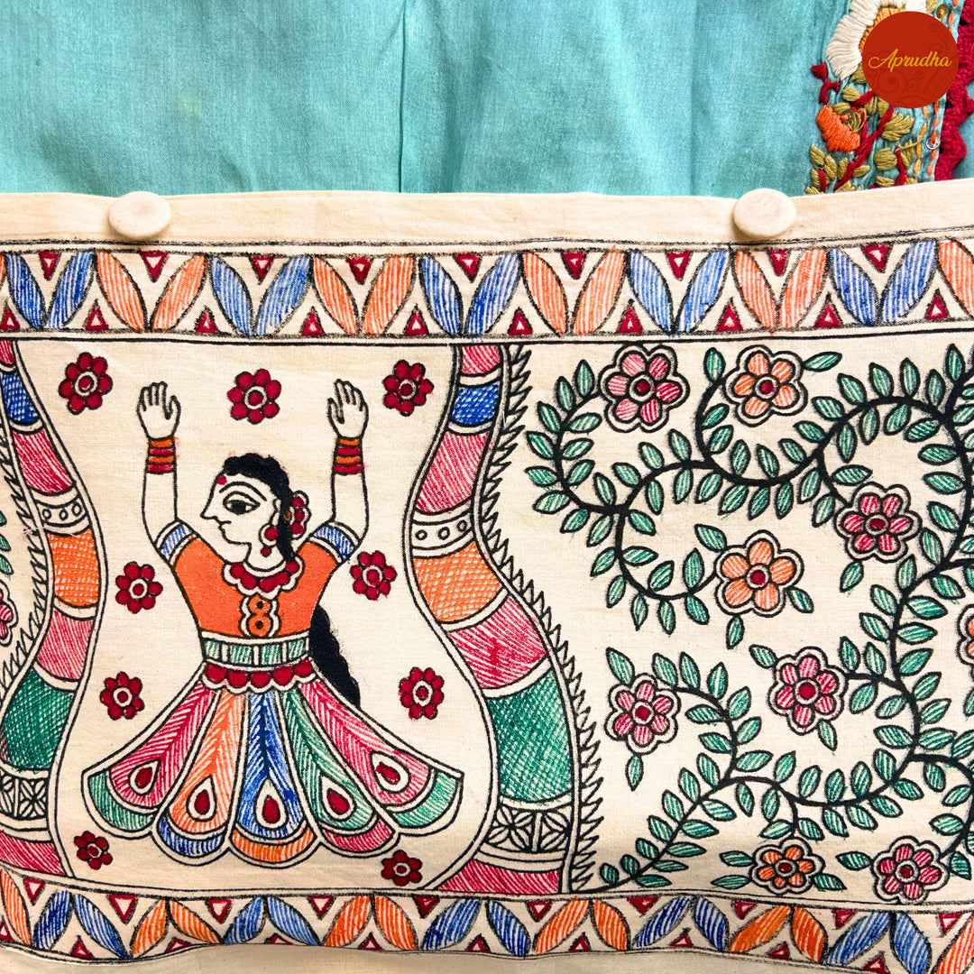 Madhubani Doll Art - Aprudha Saree with Blouse Bags - Pack of 4